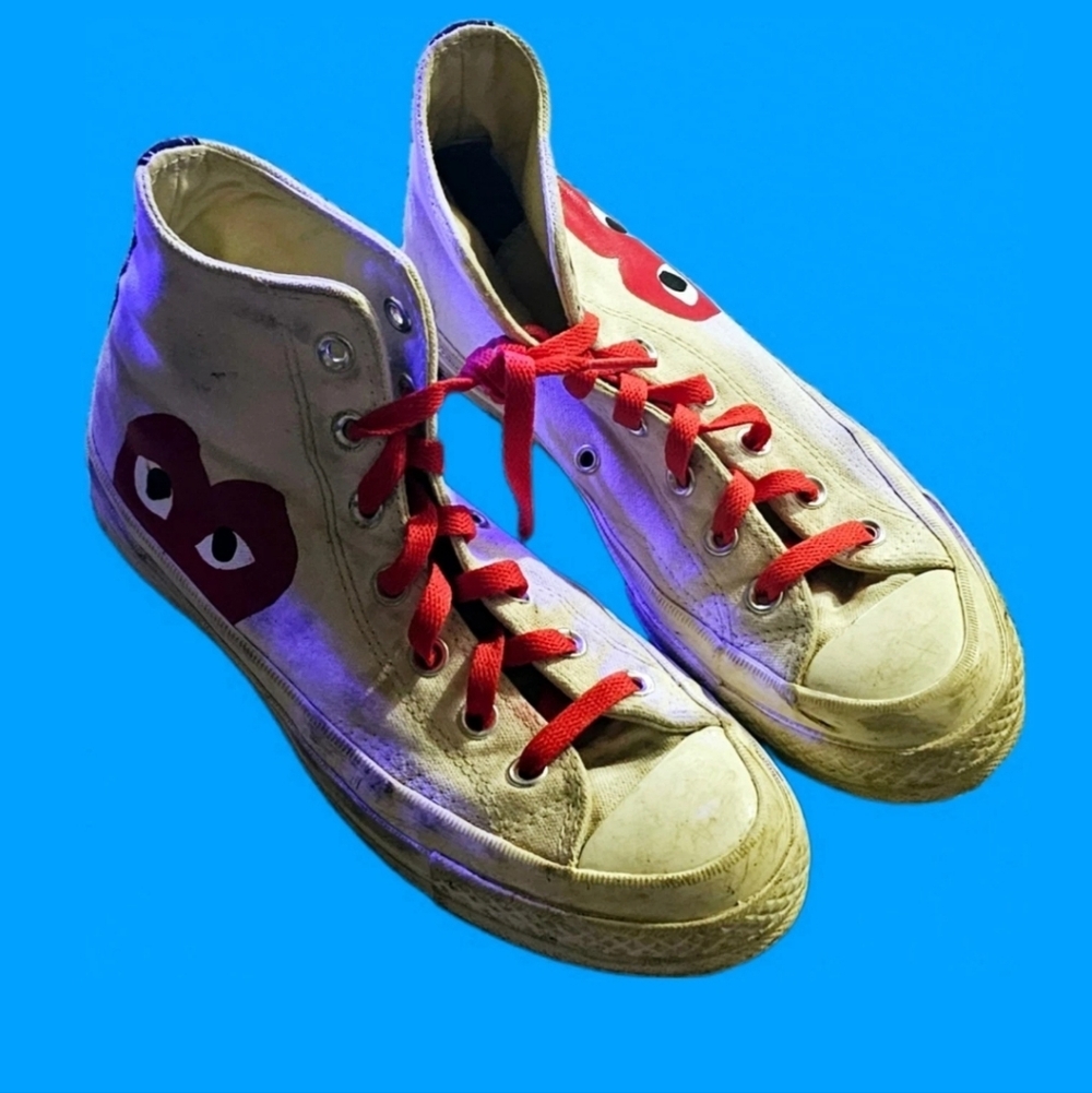 Converse Chuck Taylor Y2k Mens 5.5 Women 7.5 White Elmo High All Star Grunge